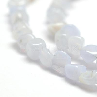 Natural Blue Lace Agate Beads Strands G-F465-03-1