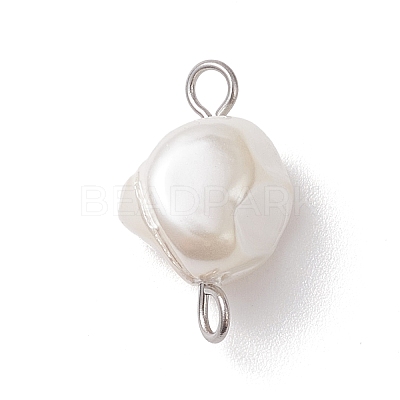 Electroplated Shell Pearl Nuggets Links PALLOY-JF04646-02-1