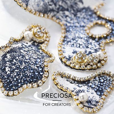 Preciosa® MAXIMA Crystal No Hotfix Flatback Stones Y-PRC-NSS16-20320-200-1