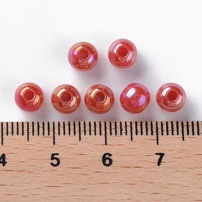 Opaque Acrylic Beads MACR-S370-D6mm-A14-1