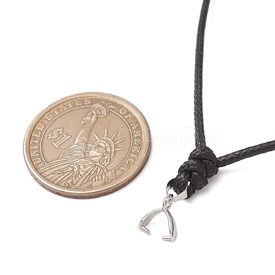 3Pcs 3 Styles Adjustable Waxed Polyester Cord Necklaces Making AJEW-JB01308-1