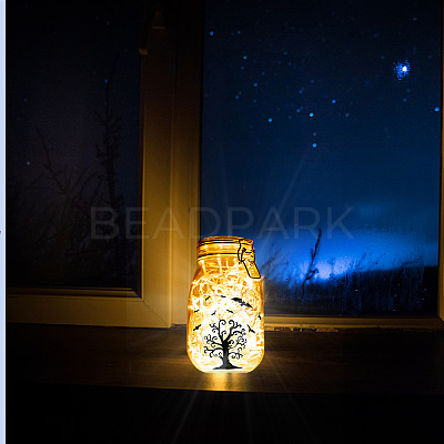 PVC Lamp Film for DIY Colorful Light Hanging Lamp Frosted Glass Jar DIY-WH0408-002-1