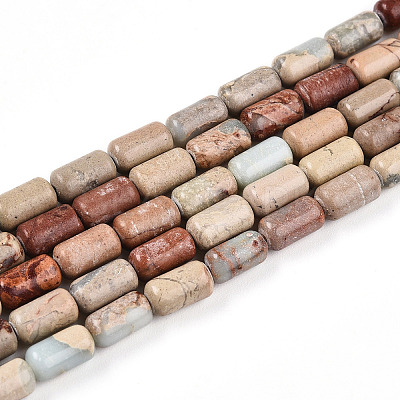 Natural Shoushan Stone Beads Strands G-N346-01A-07-1