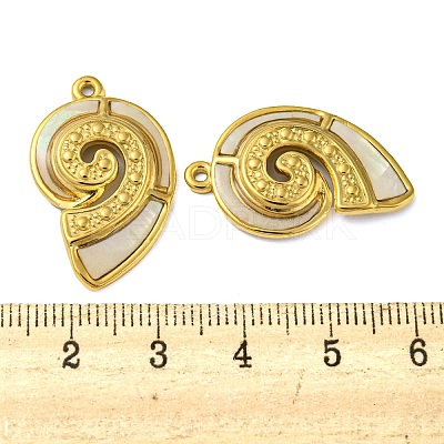 Natural Shell Pendants STAS-P341-01G-02-1