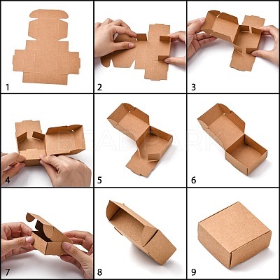 Kraft Paper Gift Box CON-K003-02A-01-1