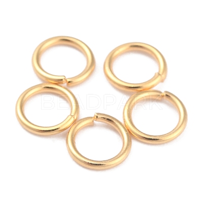 Rack Plating Brass Open Jump Rings X-KK-O139-18G-G-1