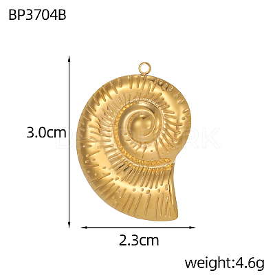 304 Stainless Steel Pendants STAS-OY005-62G-1