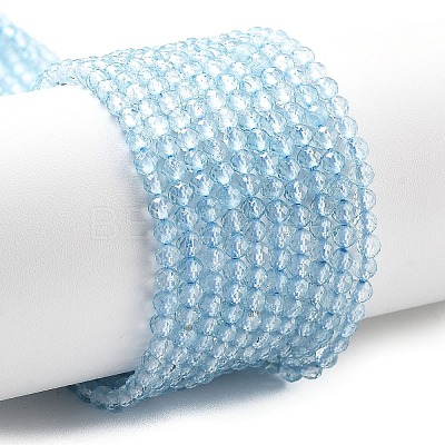Natural Blue Topaz Beads Strands X-G-H079-A02-03-1