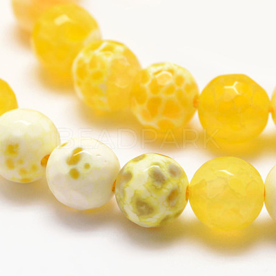 Natural Fire Crackle Agate Bead Strands X-G-K166-07F-8mm-07-1