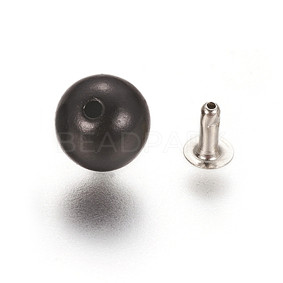 ABS Plastic Imitation Pearl Rivet Studs KY-L076-B-02-1