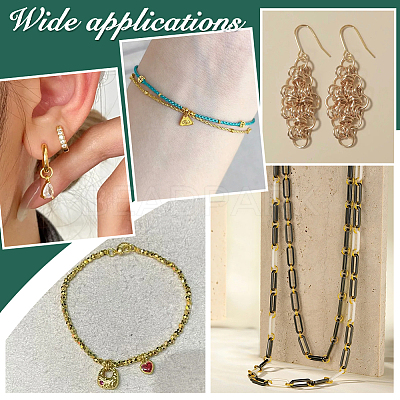 100Pcs 4 Colors Brass Split Rings KK-PH0013-19-1
