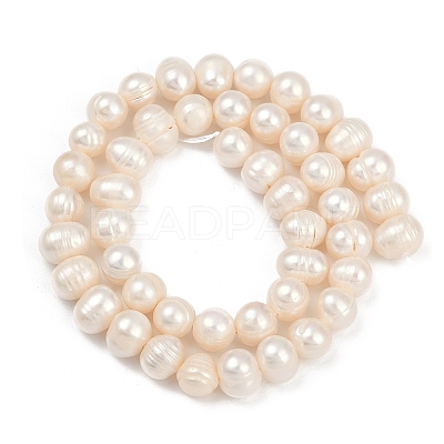 Natural Cultured Freshwater Pearl Beads Strands PEAR-I007-07X-07D-1