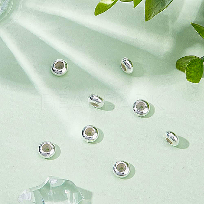 8Pcs 925 Sterling Silver Spacer Beads STER-BC0001-61B-1