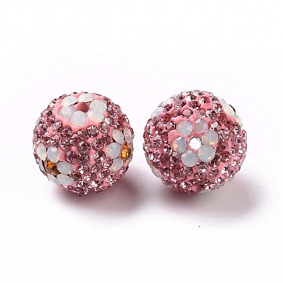 Polymer Clay Rhinestone Beads RB-L029-03L-1
