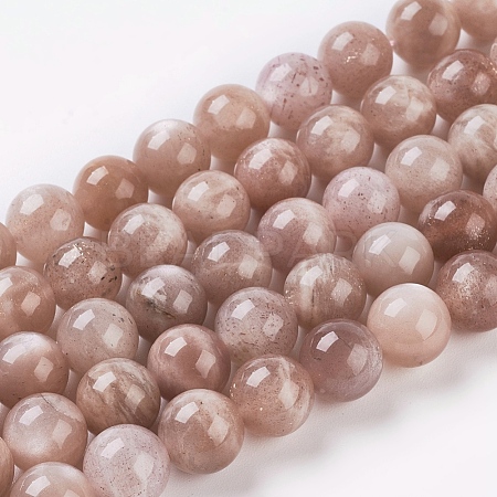 Natural Sunstone Beads Strands L-G-G099-12mm-14-1