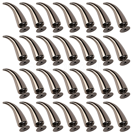 30Pcs Alloy Spikes Screwback Studs FIND-GF0009-56B-1