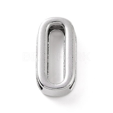 Alloy Letter Slide Charms FIND-A023-17O-1