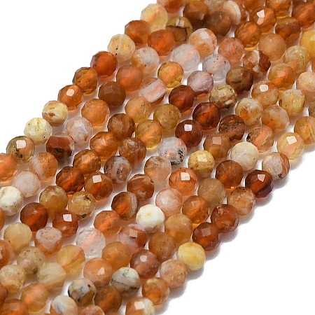 Natural Fire Opal Beads Strands G-G106-C03-02-1