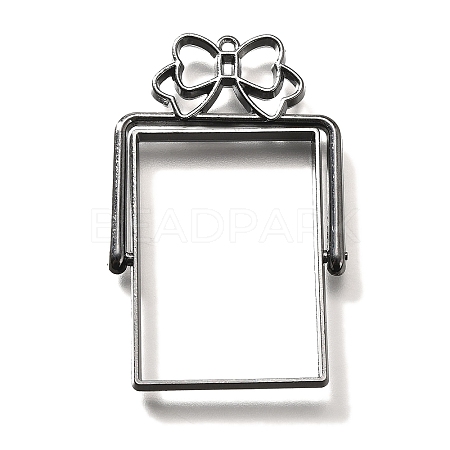 Alloy Open Back Bezel Pendants PALLOY-I223-10B-1