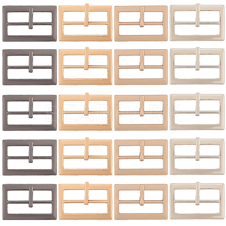 20Pcs 4 Colors Alloy Belt Buckles FIND-CL0001-36A-1