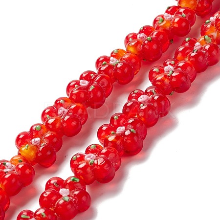 Handmade Lampwork Beads Strands LAMP-D015-08H-1