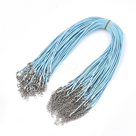 Waxed Cord Necklace Making NCOR-T001-56-1