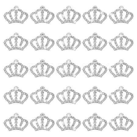 25Pcs Alloy Rhinestone Cabochons FIND-GA0007-48A-1