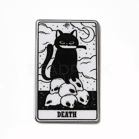 Tarot Theme Printed Acrylic Pendants MACR-G061-04E-1