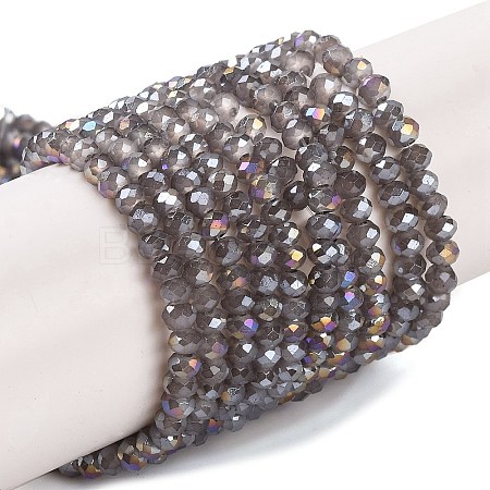Baking Electroplate Glass Beads Strands DGLA-A039-J2MM-B06-1