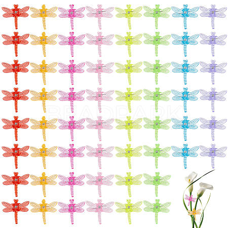 70Pcs Mini Plastic Hair Claws Clips for Little Girls OHAR-SP0001-18-1