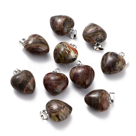 Natural Rhyolite Jasper Pendants G-I311-A27-1