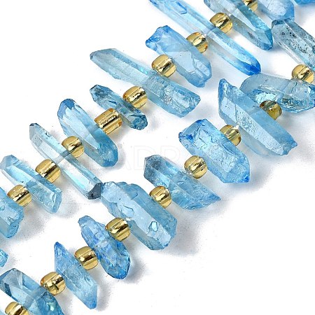 Natural Quartz Crystal Beads Strands G-F800-C16-1