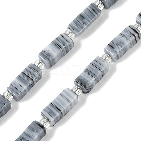 Handmade Lampwork Beads Strands LAMP-Q037-01B-08-1