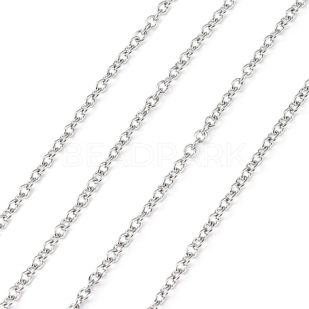 3.28 Feet 304 Stainless Steel Cable Chains X-CHS-R003-0.5mm-1