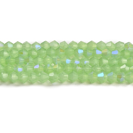 Imitation Jade Electroplate Glass Beads Strands EGLA-A039-J2mm-L01-1