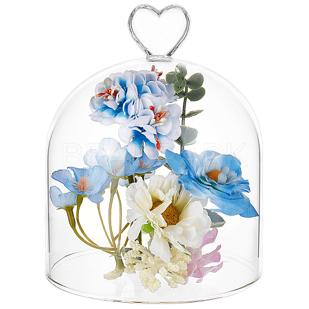 Heart Arch Glass Dome Cover DIY-WH0933-20E-1