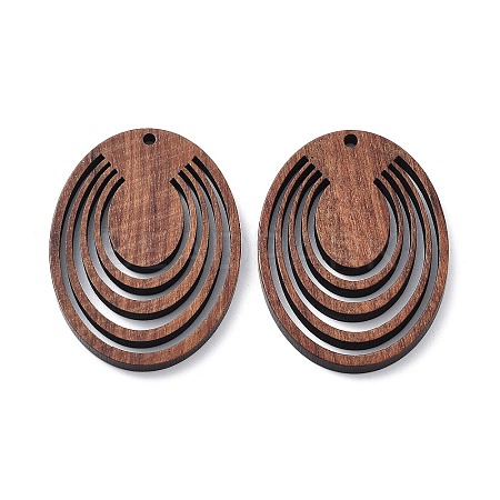 Walnut Wood Laser Cut Pendants X-WOOD-Q051-04F-1