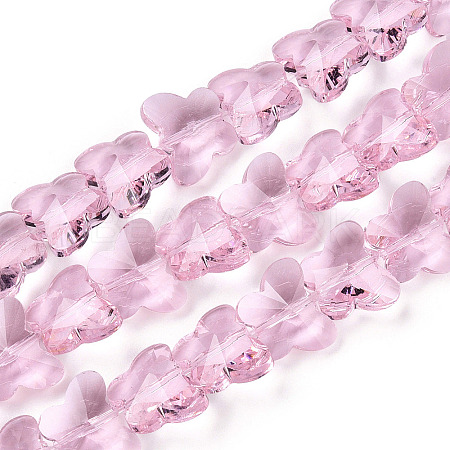 Transparent Glass Beads GLAA-Q066-14mm-B17-1