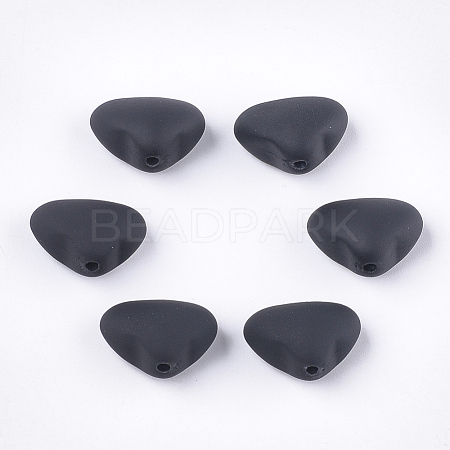 Rubberized Style Acrylic Beads X-MACR-T026-01E-1