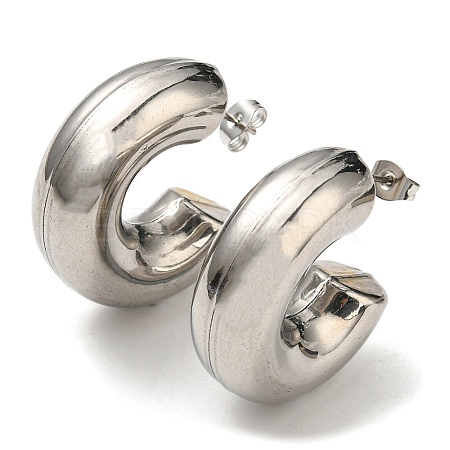 304 Stainless Steel Stud Earrings EJEW-E602-03P-1