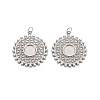 304 Stainless Steel Pendant Enamel Settings LS-STAS-N097-195P-1