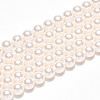 Baking Paint Pearlized Glass Pearl Bead Strands HY-N002-4mm-A11-3
