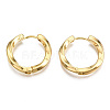 Brass Huggie Hoop Earrings KK-S356-348-NF-2