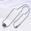 304 Stainless Steel Coreana Chain Necklace NJEW-S420-006A-P-5