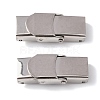 Tarnish Resistant 201 Stainless Steel Watch Band Clasps STAS-P221-22A-P-2