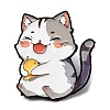Cat with Bird Enamel Pins JEWB-I055-05EB-01-1