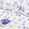 180Pcs Acrylic Bead Caps OACR-PA0001-37C-4