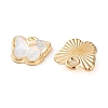 Rack Plating Alloy Glass Charms FIND-Q099-07G-02-2