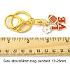 Alloy Enamel Pendants Keychain KEYC-FS00025-1-2
