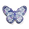 Printed Opaque Acrylic Beads MACR-R004-02F-1